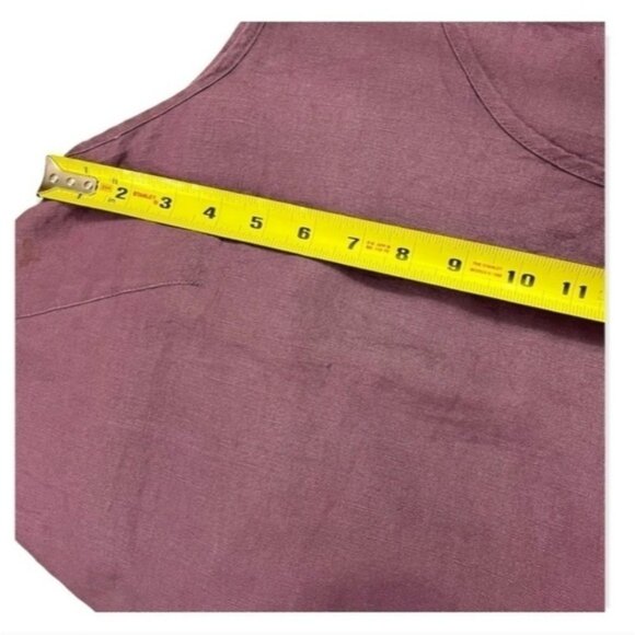 Linen Tunic Dress Straight Cut Small - Picture 5 of 7